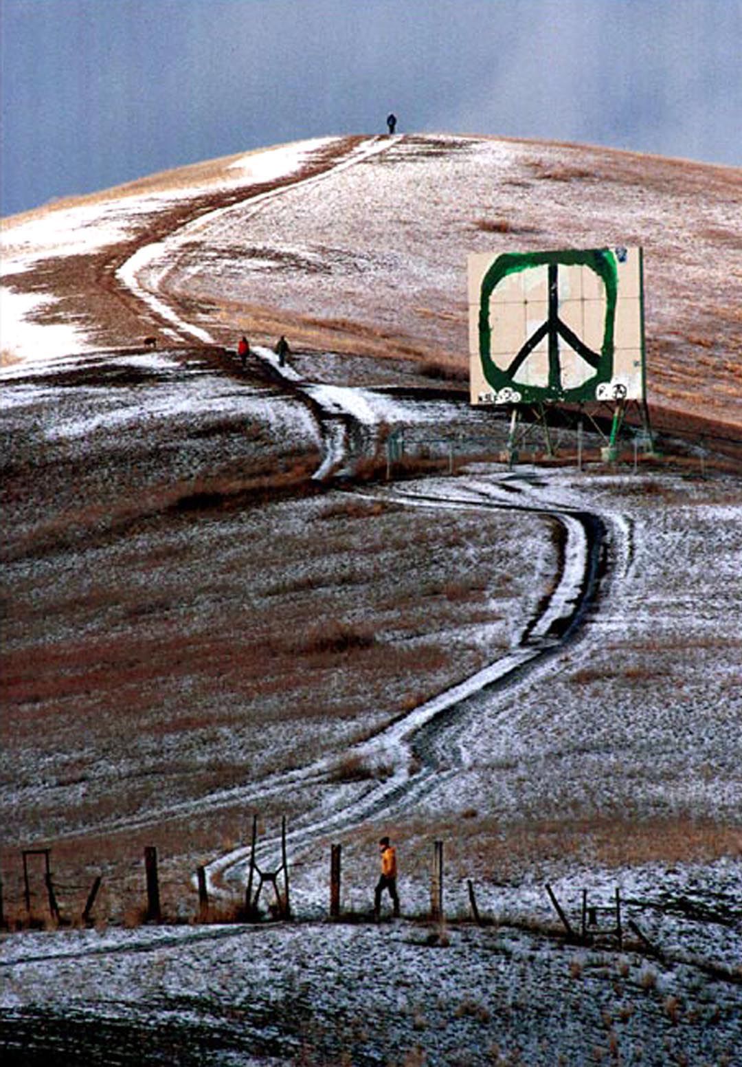 Waterworks Hill peace sign